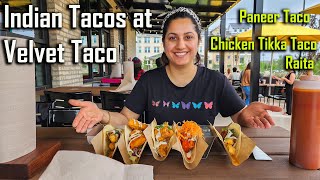Trying Indian Style Tacos in an American Restaurant | Indian Vloggers in Dallas