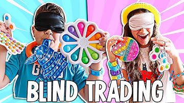 TRADING FIDGET TOYS BLINDFOLDED!! **FUNNY** | JKREW
