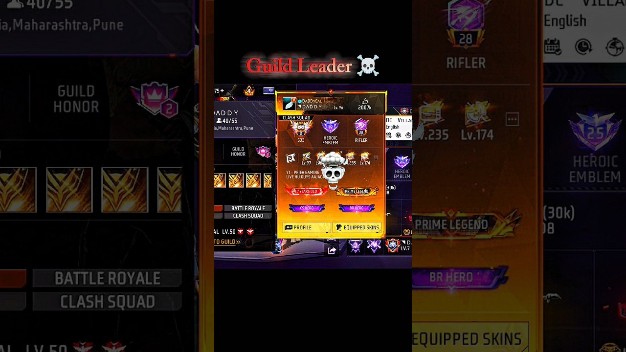 Guild Leader ☠️@daddycalling_ff  