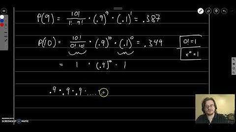 STAT216 Section 5-2 Part II (Binomial Distribution: Parameters)