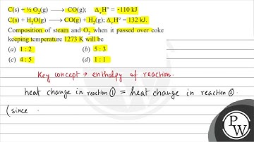 \[ \begin{array}{l} \mathrm{C}(\mathrm{s})+1 / 2 \mathrm{O}_{2}(\mathrm{~g}) \longrightarrow \ma...