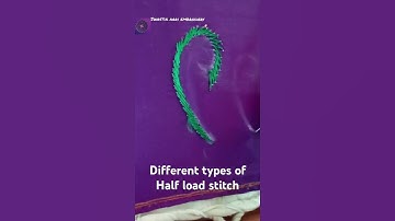 Half load Stitches #embroidery #aari #beginners #Different types