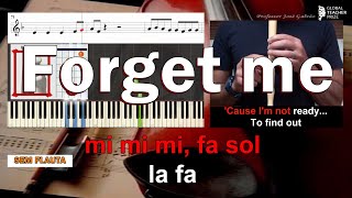 Forget me Lewis Capaldi Karaoke Lyrics Flauta Piano Guitarra Cifra Educação Musical José Galvão CF