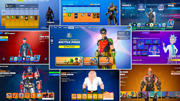 Evolution of Fortnite Battle Pass (Chapter 1 Season 2 - Chapter 6 Season 3)