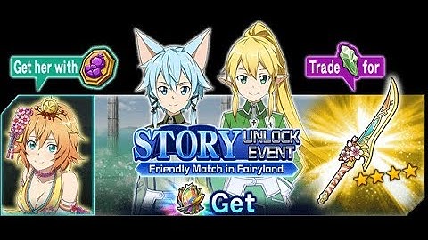 Sword Art Online Memory Defrag - Friendly Match in Fairyland event full story