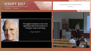 "Speed, Data and Ecosystems: Excelling in a Software-Driven World" Prof. Jan Bosch (ICSOFT 2017)