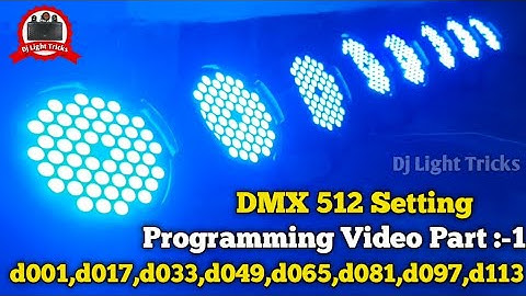 8 Par Light Running Kayse Kare Dmx 512 Se || How To Running Par Light In Dmx 512 || Dj Light Tricks