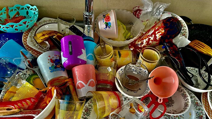 Dishwashing ASMR in the Kitchen Sink | Relaxing Water Sounds for Stress Relief