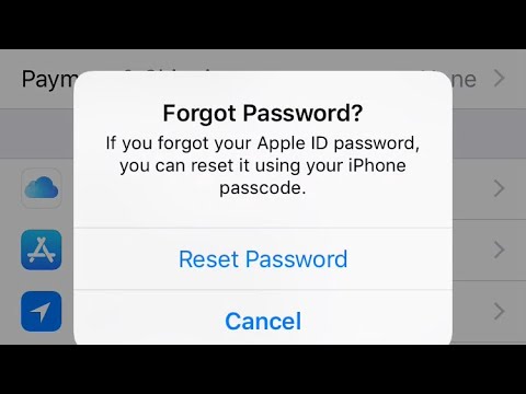 i forgot my apple id password