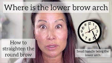 Where is the lower brow arch