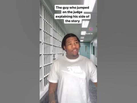 The guy who jumped on the judge explaining his side of the story #funny