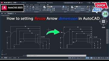 AutoCAD 2025 Tips & Trick CP.28 - How to setting Resize Arrow dimension in AutoCAD