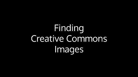 Finding Creative Commons Images