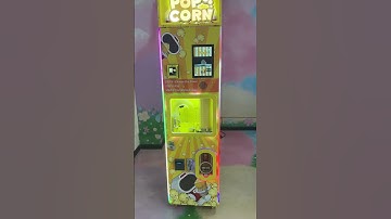 Fully automatic popcorn vending robot, self-service popcorn machine #vendingmachinebusiness