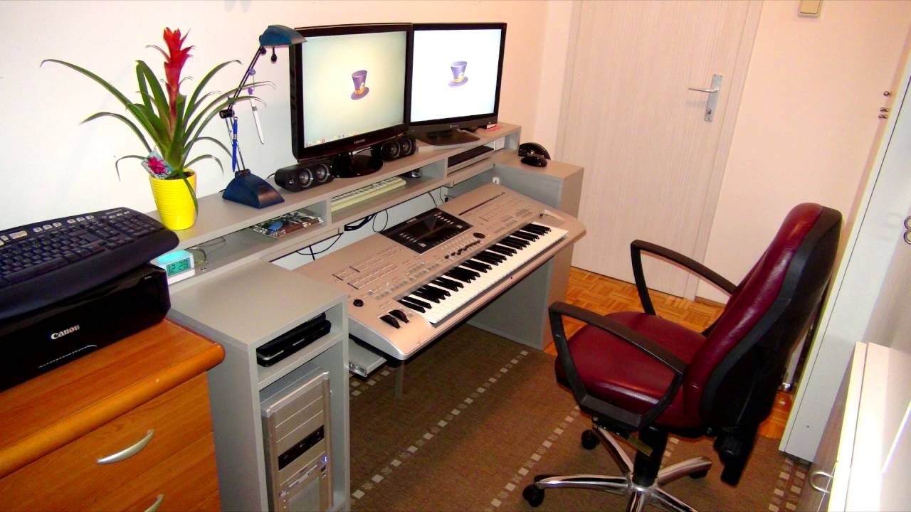 Homemade Custom Pc Synthesizer Desk Youtube