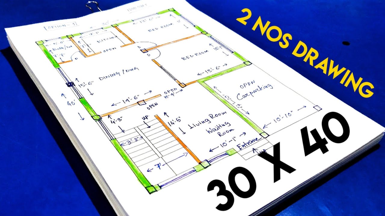 30 X 40 House Plan Ii 30 X 40 Ghar Ka Naksha Ii 10 Sqft House Design Youtube