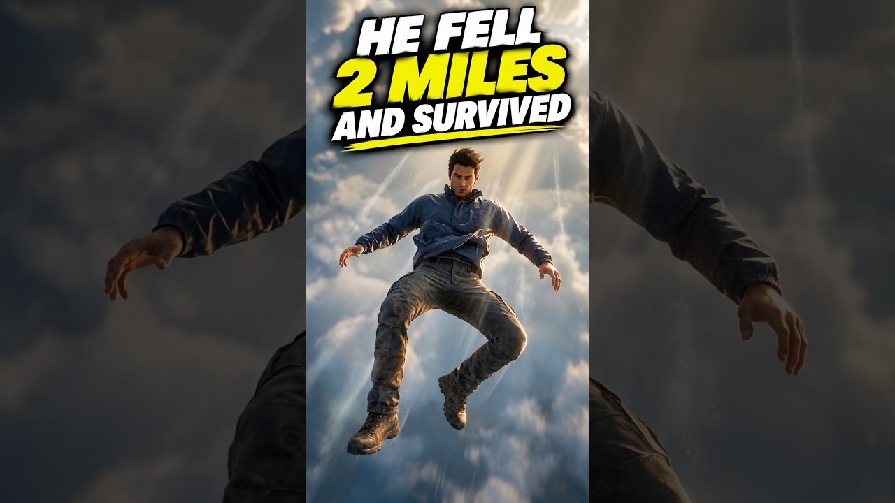 HE FELL 2 MILES AND SURVIVED #whatif #didyouknow #science