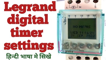 EASY Legrand Digital Timer Setup