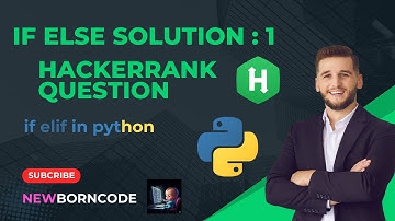 If else in Python | Hackerrank if else solution 1| newborncode
