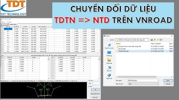 Chuyển đổi dữ liệu từ  "TDTN" sang "NTD" trong Vnroad | Văn Đình Sơn