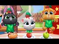 My Talking Tom Friends - Food Reactions &amp; Steady Cook - Leafy Onesie Dress up Games