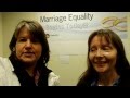 Windy City Times: 2-21-2014 Marriages at Cook County Clerk's office 14: Tammy and Joanne