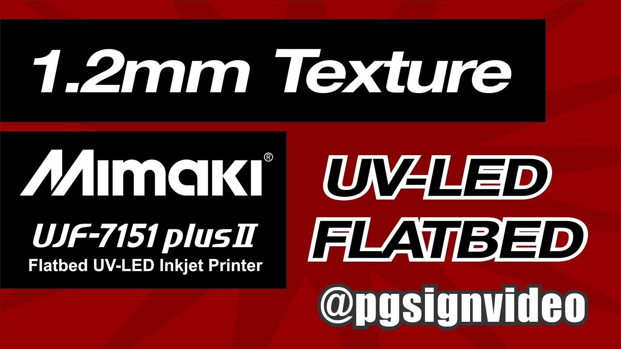 Mimaki UJF7151 Texture Printing - YouTube
