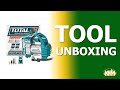 Total ttac1406 12v auto air compressor with light quick unboxing