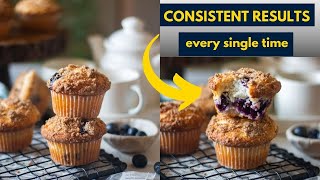 Fail-Proof Method for Eggless Blueberry Muffins with Cake Mix