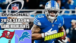 Tampa Bay Buccaneers vs Detroit Lions NFC Divisional Playoffs [FULLGAME] | NFL Highlights 2024