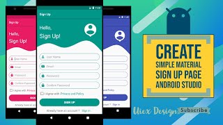 Information Registration Page UI Design 2020 | The best UI design using Android Studio | Android UI UX Design News
