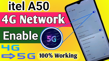 itel a50 4g+ Network enable