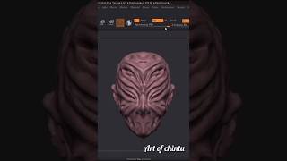 3D art of Monster face? Software- zbrush..#zbrush #zbrushsculpt #zbrushart #yt #youtube