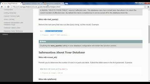 CodeIgniter query builder class part 3