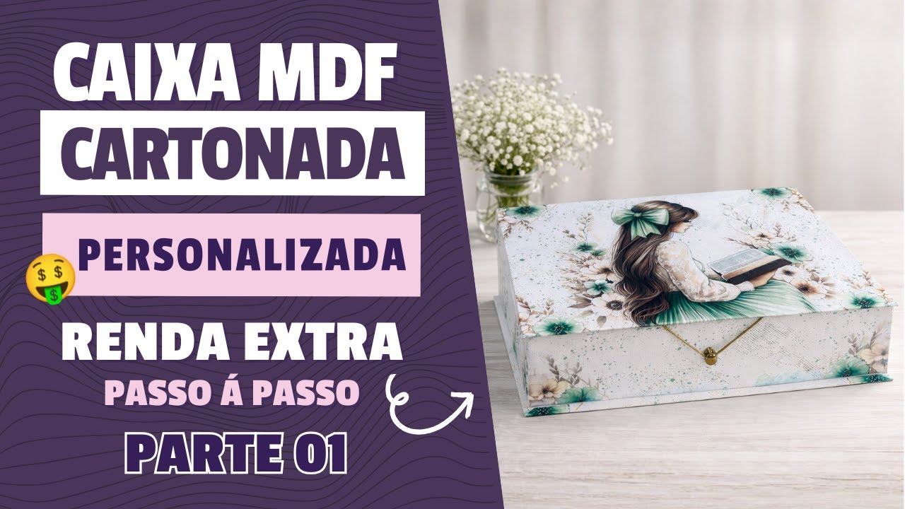 Faça e Venda | Caixa Cartonada de MDF com Impressora A4 – Parte 1 | Renda Extra