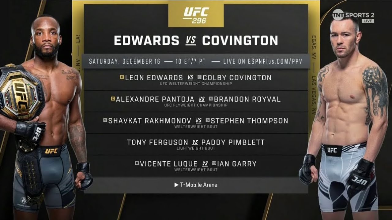 UFC 296 Complete Main Card Rundown YouTube UFC 296 Complete Main Card Rundown YouTube
