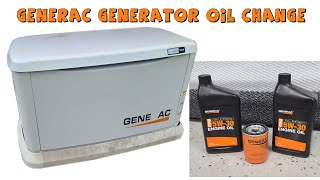 How to Change the Oil in a 22KW Generac Generator  Generac Maintenance  Generac Air Filter Change