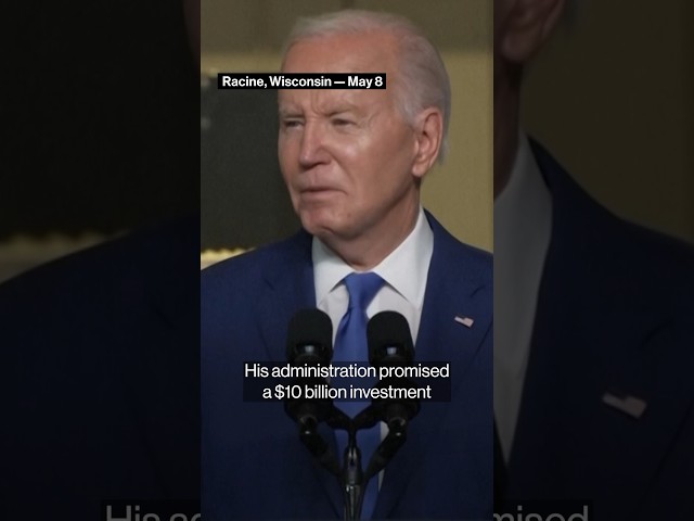 #Biden takes a swipe at #Trump over #Foxconn project #politics #shorts