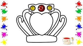 How to Draw a Crown Easy | Drawing for Children | Super Coloring Pages for Kids