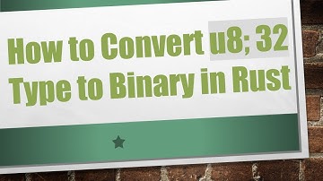 How to Convert u8; 32 Type to Binary in Rust