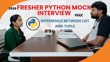 Fresher Python Mock Interview  | Technical Round | Best Training Institute in Hyderabad