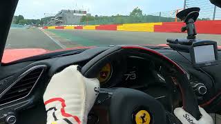 Ferrari 488 Pista on track @ SPA