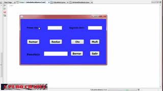 Programas en Java  Calculadora básica utilizando JFrame