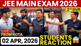 JEE Mains 2026: 2 Apr Shift 2 Exam Student Reaction LIVE from Kota | Paper Level, Weightage, Cutoff