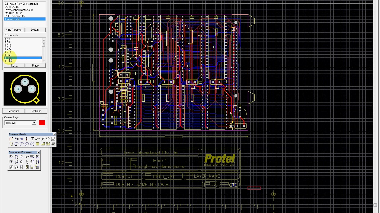 how copyright symbol protel 99se