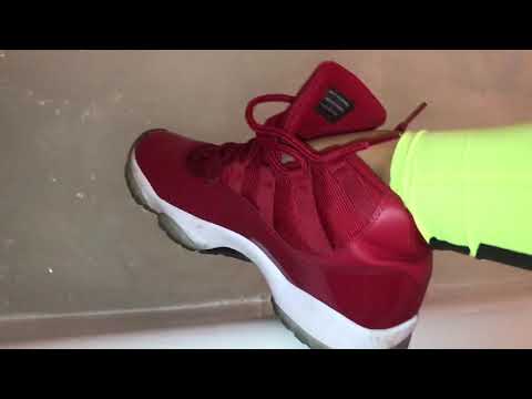 Kate is soaking Rob's Jordan 11