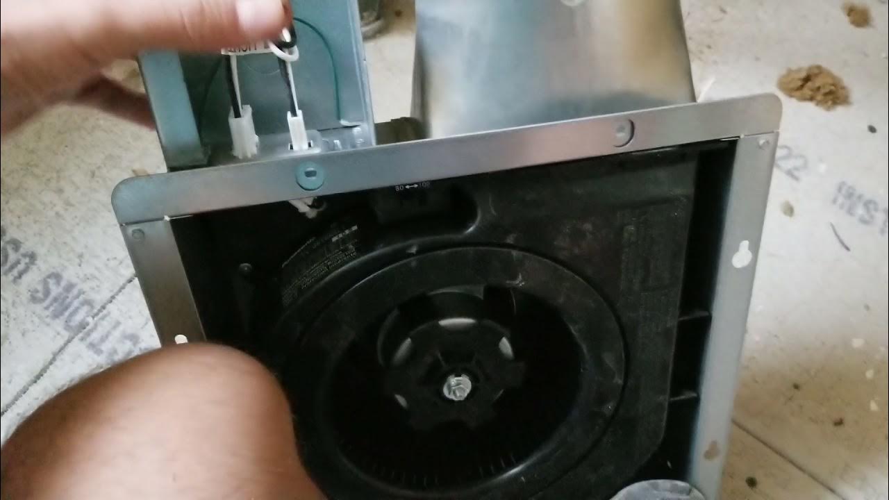 DIY how to install Panasonic Whisper bathroom ventilation fan model FV0810RSL1 YouTube