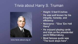 Celebrity President Harry Truman Biography Net Worth