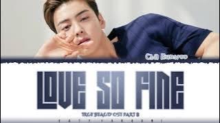 CHA EUNWOO – 'LOVE SO FINE' (TRUE BEAUTY OST PART 8) Lyrics [Color Coded_Han_Rom_Eng]