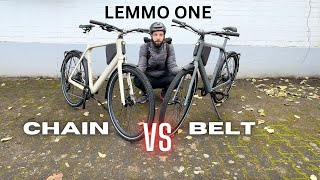 LEMMO ONE Chain VS Belt - Urban E-Bikes im Vergleich - Kette oder Riemen?